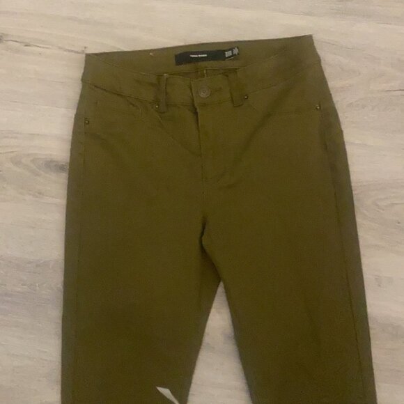 🏴 Vero Moda High waisted green skinny pants / jean  size small - Picture 1 of 14